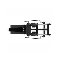 Black and silver mechanical device on a white background