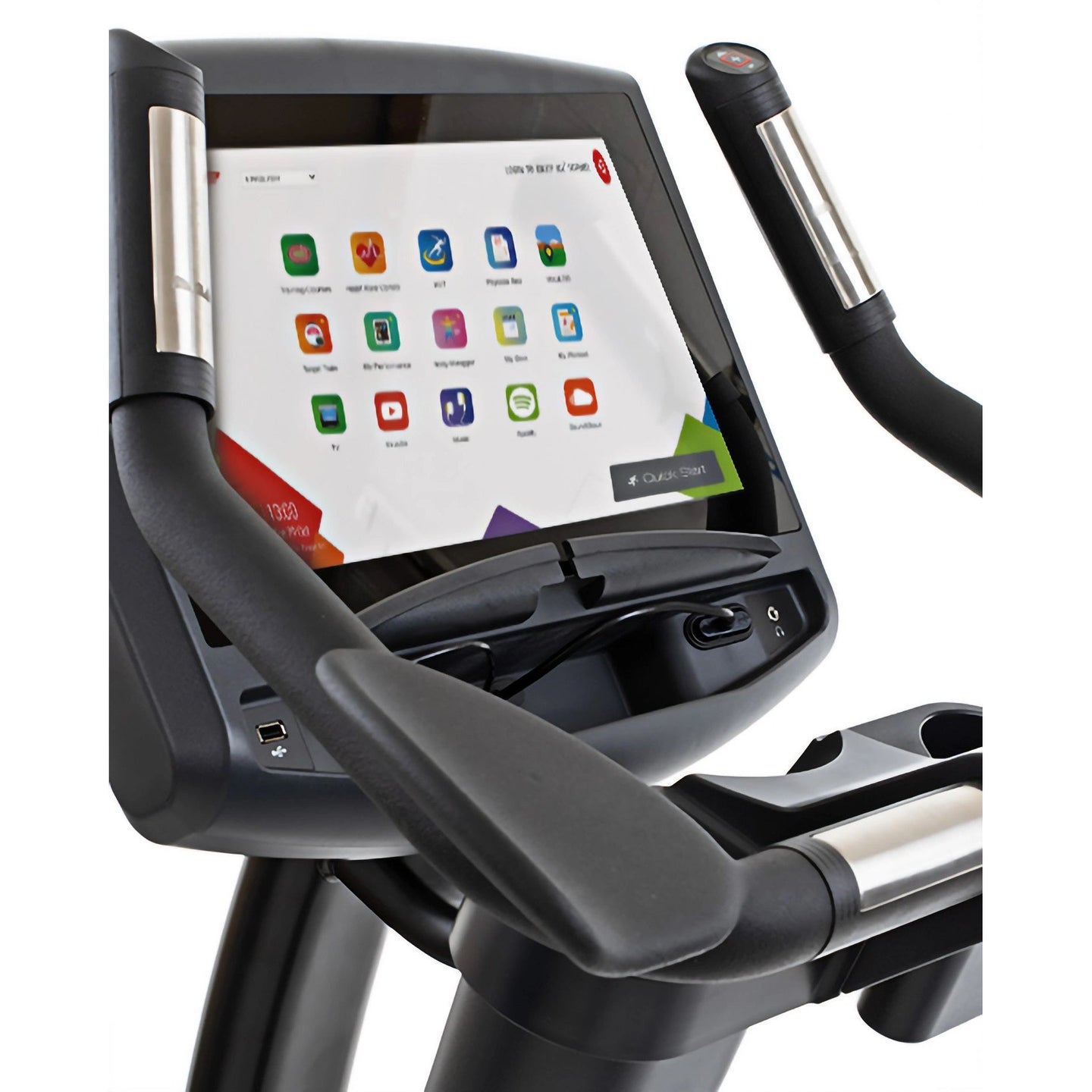 Gym Gear C98e Entertainment Upright Bike - QVEC