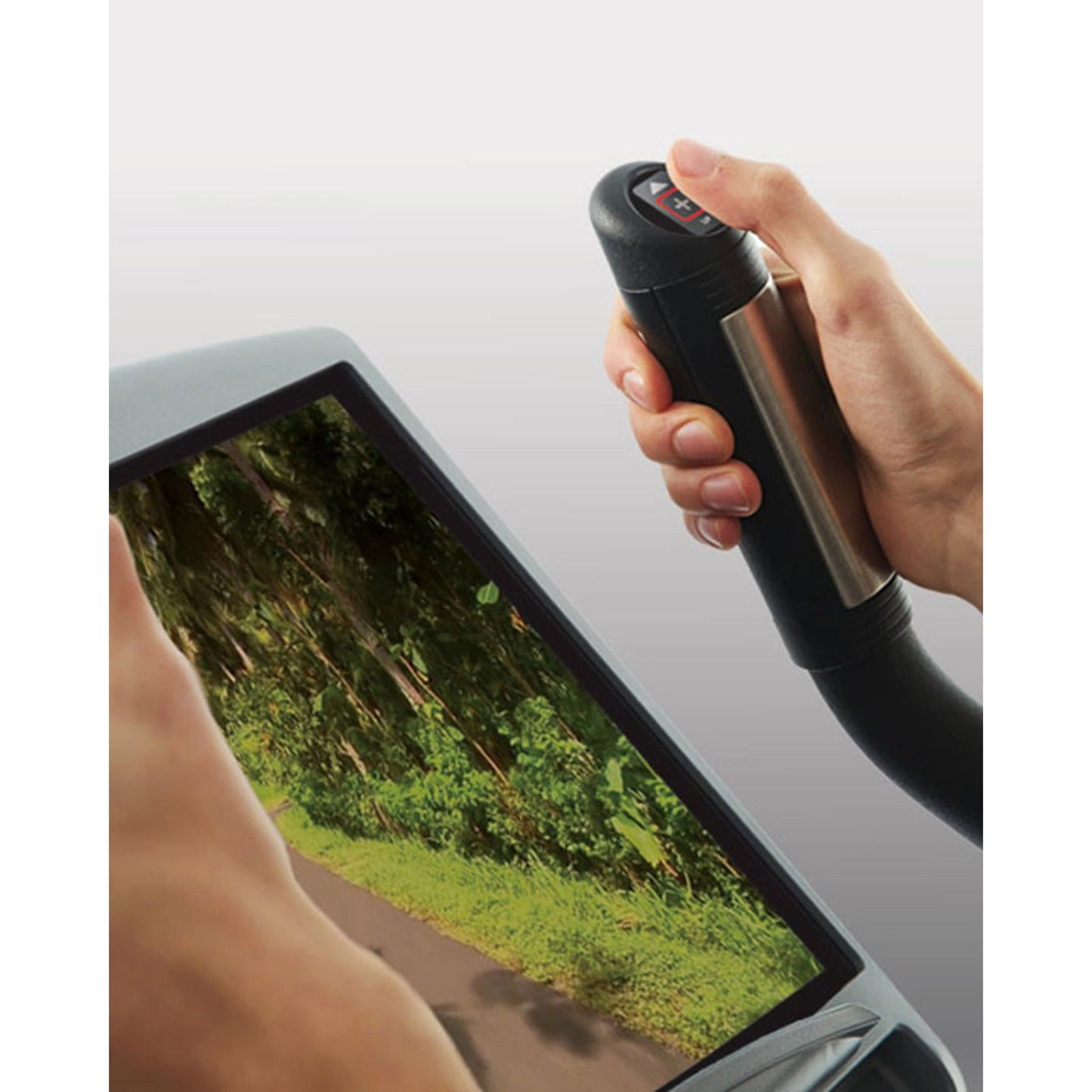 Gym Gear C98e Entertainment Upright Bike - QVEC